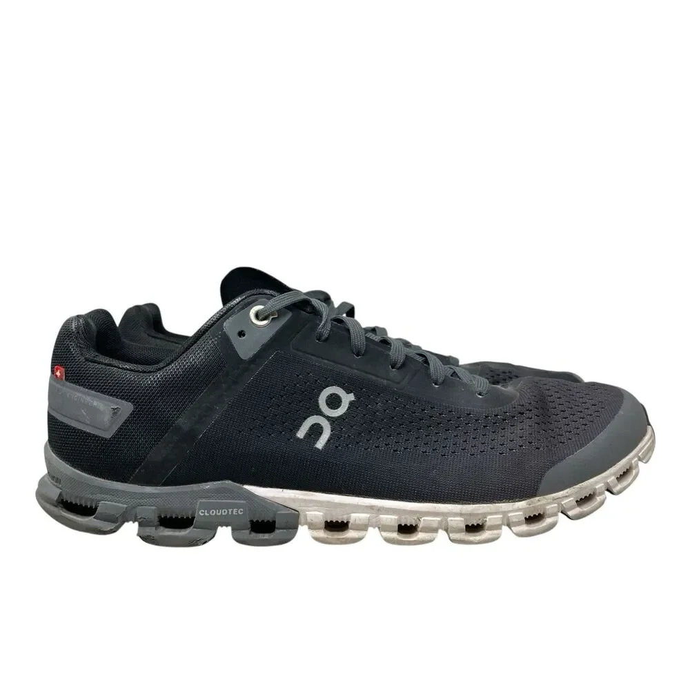 On Running Sneakers Mens 8.5 Cloudflow Black Asphalt Helion Athletic‎ 35.99238